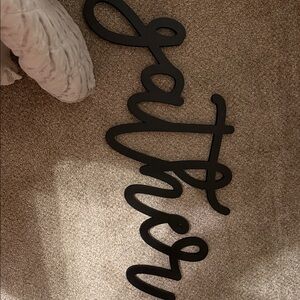 Black Metal 'Gather' Wall Decor